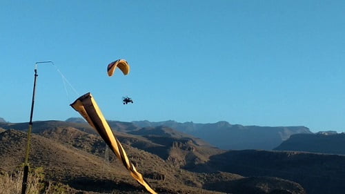 Paragliding Gran Canaria Maspalomas with sky Rebels