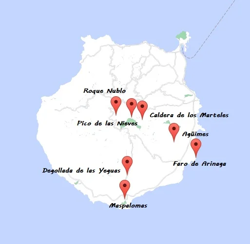 Roque Nublo tour route